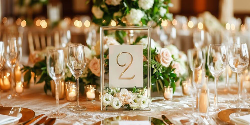 wedding centerpiece- table number
