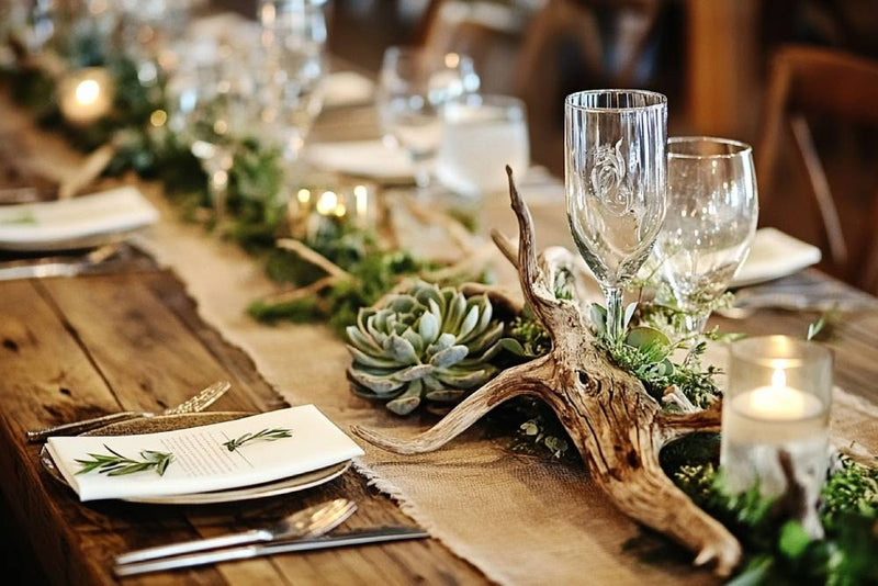 wedding centerpiece-rustic