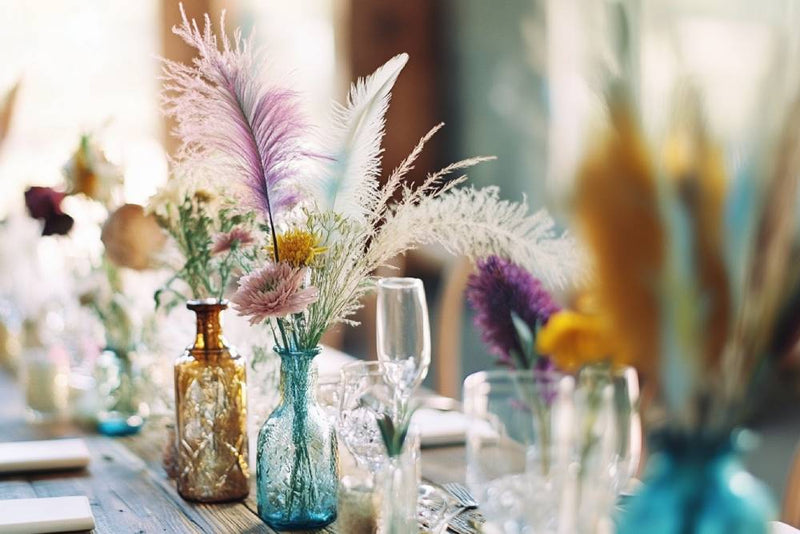 wedding centerpieces- wild flowers