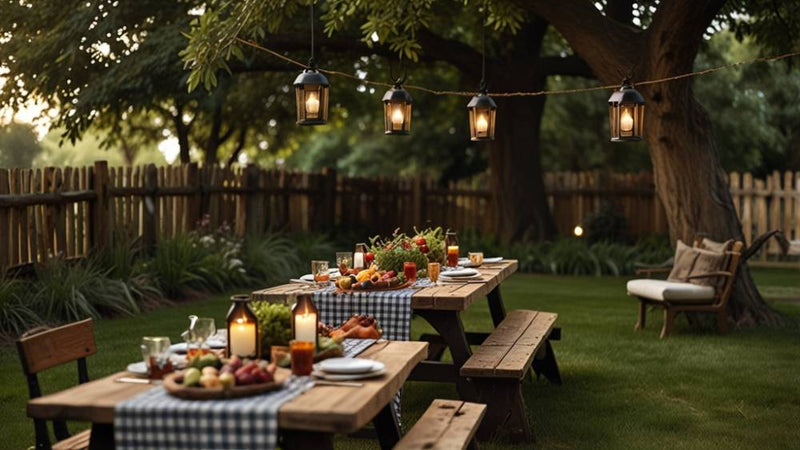 wedding fall decor-picnic
