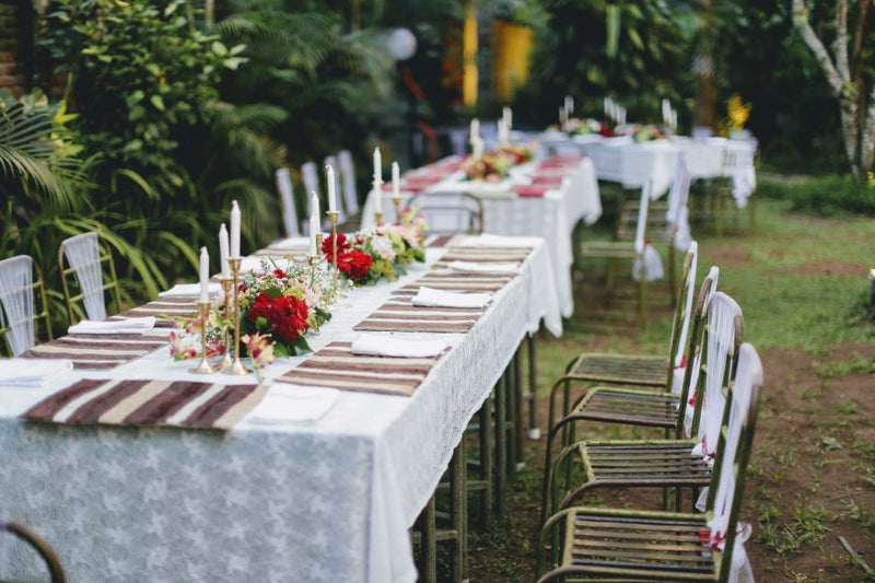 wedding table linens- care