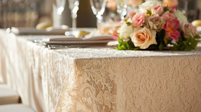 wedding table linens- overlays