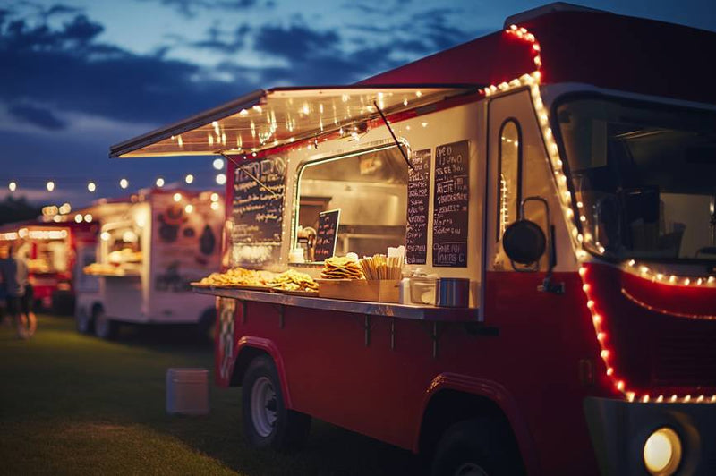 wedding welcome party. food truck