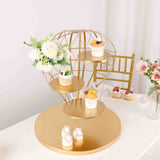 19inch Gold 4-Tier Hot Air Balloon Metal Cupcake Dessert Display Stand