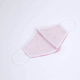 2 Ply Fuchsia Ultra Soft 100% Organic Cotton Face Masks, Reusable Fabric Masks With Soft Ear Loops