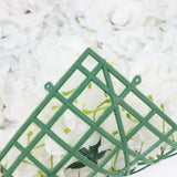 11 Sq ft. | White 3D Silk Rose and Hydrangea Flower Wall Mat Backdrop