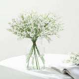 12 Stems | 22inch White Artificial Silk Babys Breath Gypsophila Flowers