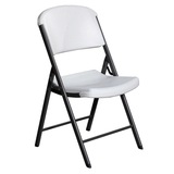 White Polyester Lifetime Folding Chair Covers, Durable Reusable Slip On Chair Covers