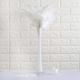 12 Pack | 13-15inch White Natural Plume Real Ostrich Feathers, DIY Centerpiece Fillers