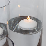 12 Pack 3inch White Floating Candles, Unscented Dripless Wax Discs for Centerpieces