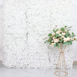 11 Sq ft. | White UV Protected Hydrangea Flower Wall Mat Backdrop - 4 Artificial Panels