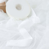 White 1Inch Velvet Single Faced Ribbon Spool, DIY Craft Supplies, Velvet & Nylon Ribbon Roll