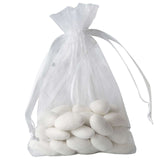 10 Pack 4"x6" White Organza Drawstring Wedding Party Favor Gift Bags