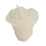 12 Pack | 1inch Ivory Mini Rose Flower Floating Candles Wedding Vase Fillers#whtbkgd