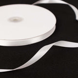 100 Yards 3/8" White Decorative Satin Ribbon