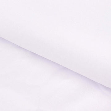 White Spandex 4-Way Stretch Fabric Roll, DIY Craft Fabric Bolt- 60"x10 Yards