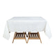 White Square Plastic Table Covers in Lace Design, PVC Waterproof