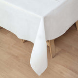 70x70inch White Airlaid Paper Tablecloth, Soft Linen-Feel Disposable Square Tablecloth