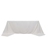 90x156inch White Rectangle Chambury Casa 100% Cotton Tablecloth