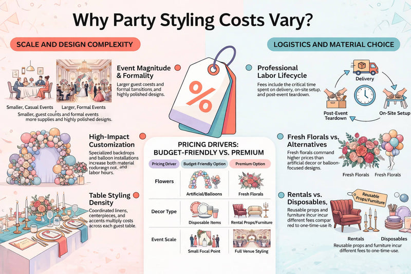 Why Party Decorator Pricing Vary?