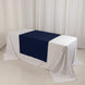 Wide Polyester 36x72inch Table Runner Navy Blue - Durable Trade Show Table Linen