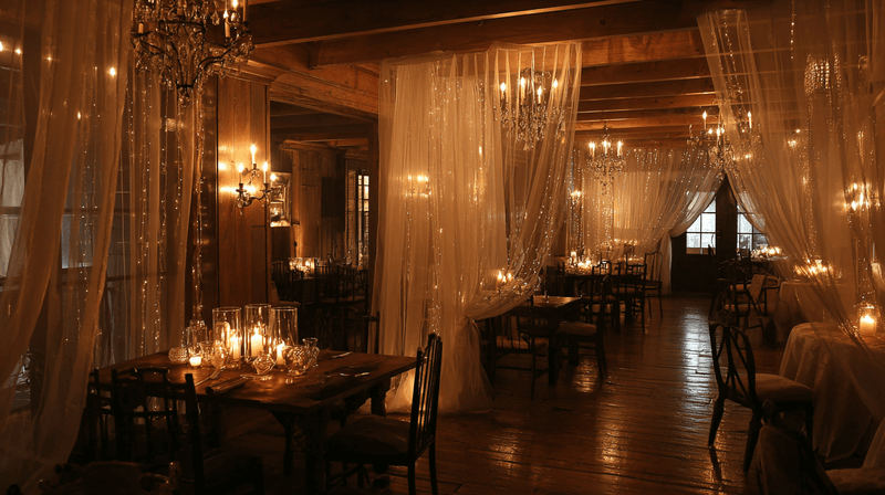 Winter Wedding Crystal Lighting