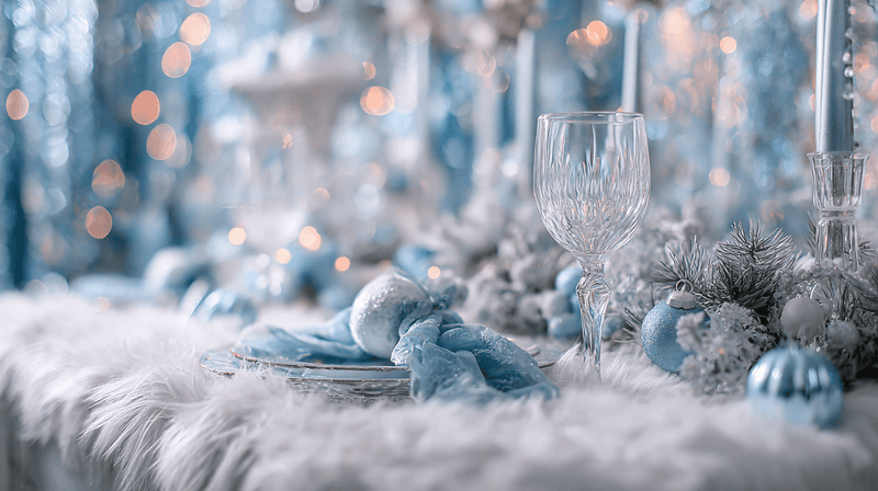 Winter Wonderland Christmas Table Runner Styling