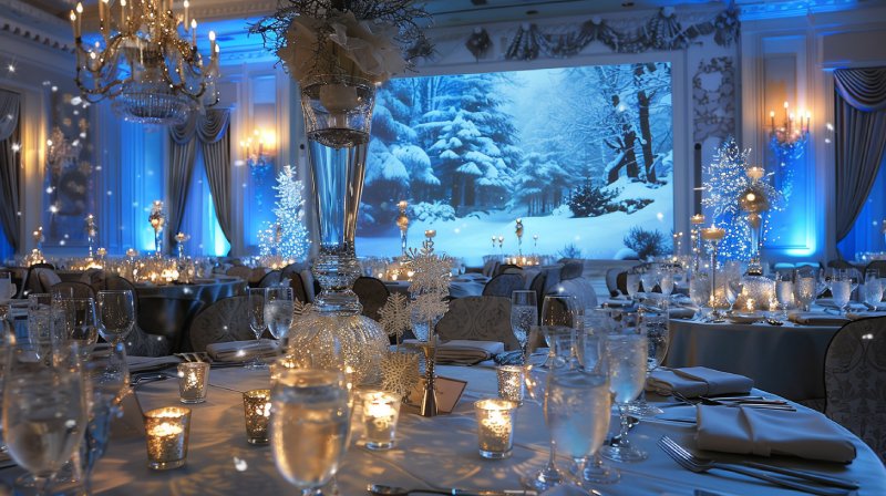 winter wedding decor- working with rental company