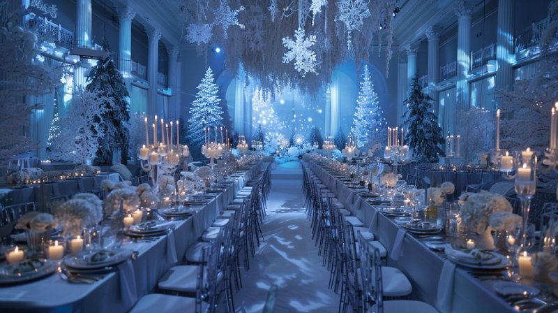 winter wedding decor- right rental company