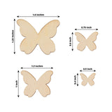 100 Pack Unfinished Wood Butterfly Cutouts, DIY Craft Wood Ornaments