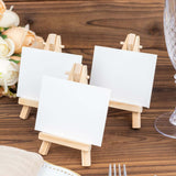 10 Pack | 5inch Natural Mini Rustic Place Card Table Number Holders