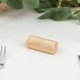 10 Pack | 2inch Natural Rustic Style Cylindrical Wooden Place Card Holders