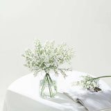 12 Stems | 22inch White Artificial Silk Babys Breath Gypsophila Flowers