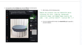 Tutorial screenshot showing how to use the Erase brush to remove tablecloth wrinkles
