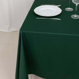 70" Hunter Emerald Green Premium Scuba Wrinkle Free Square Tablecloth, Scuba Polyester Tablecloth