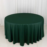 120inch Hunter Emerald Green Premium Scuba Wrinkle Free Round Tablecloth