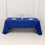 60"x126" Royal Blue Premium Polyester Rectangular Tablecloth - 220GSM