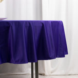 90" Purple Premium Scuba Wrinkle Free Round Tablecloth, Scuba Polyester Tablecloth