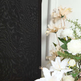 6ft Matte Black Spandex Half Moon Chiara Backdrop Stand Cover, Custom Fitted Wedding Arch Cover
