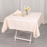 54"x54" Blush Premium Polyester Square Tablecloth - 220GSM