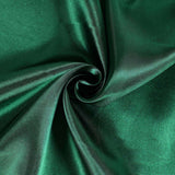 90" Hunter Emerald Green Satin Overlay Square Table Overlay