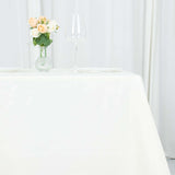 70"x70" Ivory Premium Polyester Square Table Overlay - 220GSM