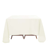 90"x90" Ivory Premium Polyester Square Table Overlay - 220GSM