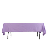 60"x102" Lavender Lilac Premium Scuba Wrinkle Free Rectangular Tablecloth, Scuba Polyester Tableclot