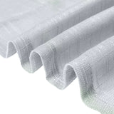 2 Pack | Handmade Silver Faux Linen Curtains 52x84inch Curtain Panels With Chrome Grommets