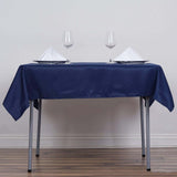 Navy Blue Polyester Square Tablecloth 54"x54"