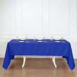 60"x126" Royal Blue Polyester Rectangular Tablecloth