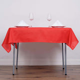 Red Polyester Square Tablecloth 54"x54"