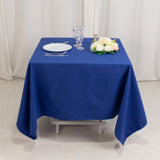 70"x70" Royal Blue Cotton Blend Square Tablecloth