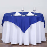 54"x54" Royal Blue Square Polyester Table Overlay